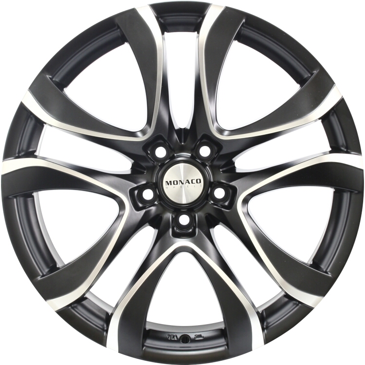 Monaco Wheels Beau matte black polished